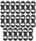 Saipor 20pcs Bike Cable Clasps S-Hook Clips Bicycle Rotatable for Brake Cable MTB Bike Road Bicycle