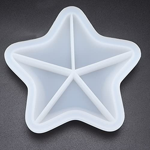 Star Tray Harzform, Seastar Aufbewahrungstablett Silikon Gießformen, Star Schmuck Aufbewahrungsplatte Schale Silikonform für DIY Handwerk