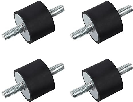 Artillery Gummilager, 4 Stück M10 Gummipuffer Anti-Vibartion, Gummi Schwingungsdämpfer Gummidämpfer Silentblock für Luftkompressoren, Dieselmotoren (40x30mm)