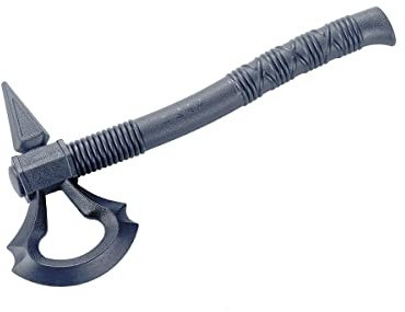 Martial Arts Tomahawk Axt V1 (Cosplay, Film, Stunt-Requisiten), Polypropylen, Kunststoff, 36,1 cm, Schwarz