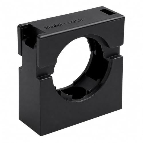 Rohrhalterung/Befestigungsstelle/Rohrschellen, schwarz, AD 25 mm (M25) (10)