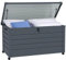 Outsunny Outdoor Aufbewahrungsbox 311L Gartenbox mit Gasdruckfeder, Rollen und Griff, aus verzinktem Stahl, 120x62x66 cm, grau