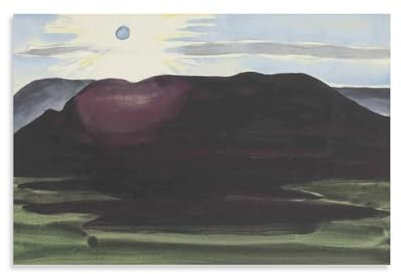 Georgia Okeeffe Druck Gemälde Landschaft 1930 Druck Foto Kunst Malerei Leinwand Poster Home Modern Decor Poster 50 x 75 cm