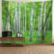 Gualiy Wandteppich Natur 200x200cm, Wandtuch Birkenwald Baum Wandbehang Landschaft Tapisserie für Wohnzimmer Schlafzimmer Wanddeko