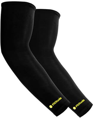 Fititude Copper Pair of Compression Arm Sleeves - Compression Sleeves For Forearm, Bicep, Triceps - Elbow Brace for Tennis, Golf, Basketball - Arthritis, Tendonitis Bursitis Relief - For Men and Women
