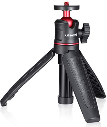 ULANZI MT88 Compact Travel Tripod - Portable Mini Tripod With 1/4 Inch Screw, Vlogging Mount With Velcro strap - Compatible With DJI Pocket3, Insta 360 X5, DJI Osmo Action 5/4/3, Other Action Cameras
