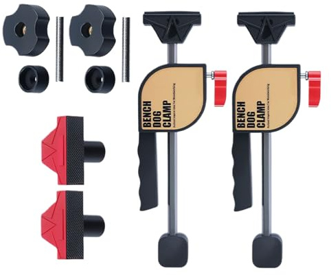 demaxiyad Serres À Bois,Serrage À Libération Rapide Avec Butée De 19mm | Serre Joints De Table Avec Rail De Guidage - Pour Coupe Assemblage Collage Reparation Meuble Etabli Atelier Scie Sur Table