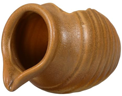Ceramic Jar Fountain Decorative Water Feature Circulating Jar | Garden Pond Ornaments Outdoor, Balcony and Poolside Use, Smooth Water Flow with Ingenious Opening Design