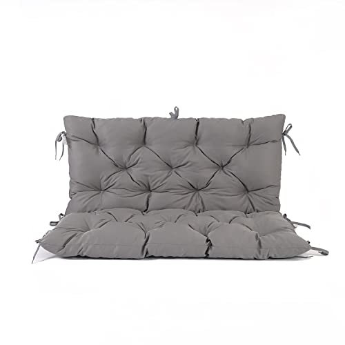 Ambientehome Auflage für 2er Bank HANKO Nordisches Design Sitzkissen Bankauflage, grau