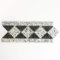 Mosaik Bordüre Borde Padang Naturstein grau schwarz 8x20 cm Artikel 860/BT
