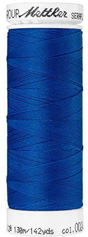 Mettler Nähfaden, Garn, Jeansblau, Fb. 24, 100% PTT, 130 m, Dehnung ca. 65%, Nadelstärke 70-80