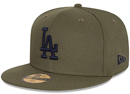 New Era 59Fifty Fitted Cap Los Angeles Dodgers Oliv - 7 1/8