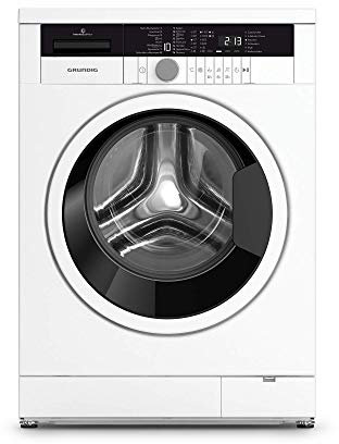 Grundig Edition 75 Waschmaschine2 /9 kg Beladungskapazität/Bis zu 1400 U/min/LC-Display mit Sensortasten/16 Waschprogramme+ 4 Zusatzfunktionen