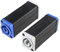 2Pack Powercon in to Powercon Buchse Male and Female Connectors Adapter, Powercon Verlängerung Stecker Powercon Verbinder Link für 3Polig Nac3fca Powercon Kabel Extension