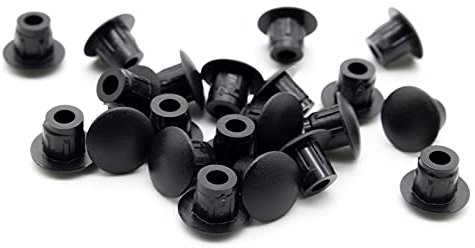 Enkotrade 12 Stück Abdeckstopfen | 8x5 | Bohrloch Ø 5mm, Rohrabdeckung aus hochwertigem Polyethylen, Kunststoffkappen, Abdeckkappe, Stopfen, Blindstopfen, Verschlusskappe