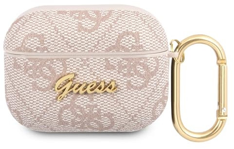 Guess GUAP4GSMP Hülle für AirPods Pro rosa 4G Script Metal Collection