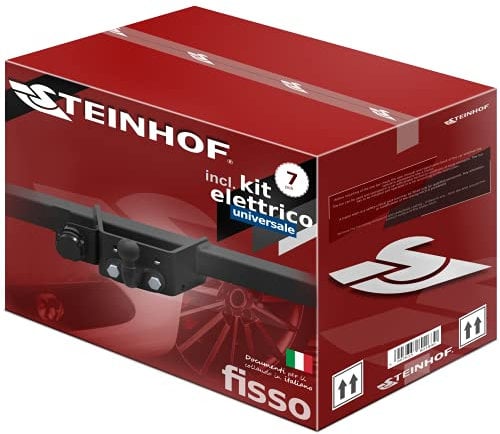 STEINHOF Nuovo gancio di traino fisso compatibile con Fiat Ducato 250 cassone 2006-02.2014 con 7-poli kit elettrico universale