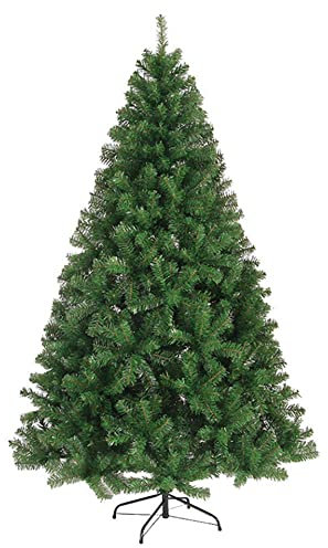 5 Fuß grüner Weihnachtsbaum Dekoration künstlicher Weihnachtsbaum ohne Beleuchtung mit durchgehendem Reißverschluss einfache Montage Weihnachtsbaum mit solidem Metallständer für den Außenbereich im Fr