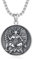 Shusukue Baphomet Satan Kette 925 Sterling Silber Satan Ziegenkopf Halskette Baphomet Ziege Anhänger Gothic Wicca Amulett Schmuck Satanisches Geschenk für Herren Frauen