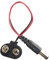 DIYables 9V Battery Clip with 2.1mm X 5.5mm Male DC Plug, 10 Pieces