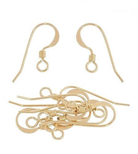 Xierdio 14K Gold Filled French Wire Earring Hooks (30pcs)