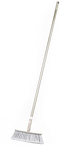 Salter LASAL71489WEU7 Broom, Indoor Sweeping Long Handled Brush, Slim Swivel Head for Small Spaces, Soft Bristles for Hard Floor, Telescopic Extendable 120 cm, Slimline Flexi, Warm Harmony Collection