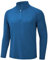 TACVASEN Herren 1/4 Zip Outdoor UV-Schutz Atmungsaktiv Langarm Tops Sonnenschutz Wasser Shirts (M, Mittelblau)