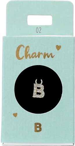 Depesche 11834-002 Charm Buchstabe B, vergoldeter Anhänger für Halsketten, Armband und Ohrringe, ideal als kleines Geschenk