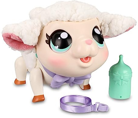 Giochi Preziosi Live Pets, Snowie Agnellino Peluche Interattivo, Giochi Bambina 5 Anni +, Pupazzo Elettronico con Morbida Pelliccia, Movimento della Coda e Oltre 25 Suoni e Reazioni