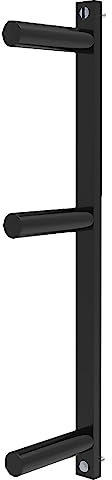 GONCBKVN Steel Wall Mount Weight Plate Holder, Home and Commercial Gym 2 Inch Barbell Plate Rack, Olympic Weight Plate Storage Rack (Color : Black, Size : 3 layer)