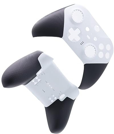 Deal4GO Rückschale mit Frontgehäuse, Frontgehäuse, Frontplatten-Set, Ersatz für Xbox One Elite 2 Series Controller Modell 1797 (weiß)
