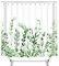 Lerores Duschvorhang 240x180cm Blumen, Beschwerter Saum Antischimmel Textil, Wasserdicht, Waschbar Polyester Stoff Badevorhänge mit Ösen und 15 Duschvorhangringe für Badezimmer, Badewanne