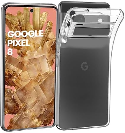 For Google Pixel 8 Case Clear Gel Silicone Shockproof