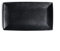 KOHARA Assiette à dîner Assiette à dîner rectangulaire en céramique 13,7 Grande assiette à poisson noire Assiettes à dîner en porcelaine pour la maison Passe au micro-ondes/lave-vaissel
