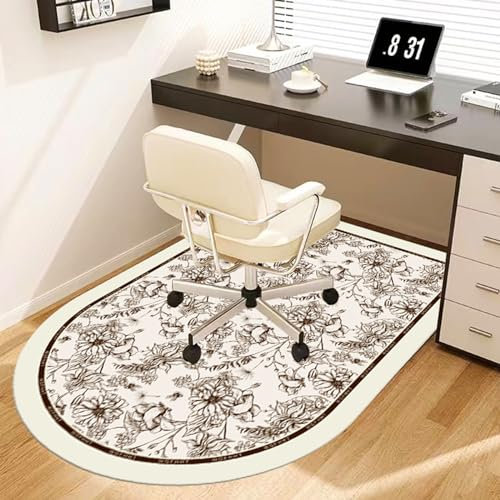 Bodenschutzmatte BüRostuhl, Anti-Rutsch BüRostuhl Unterlage, Kratzfest Stuhlunterlage Gaming, rutschfest Schutzmatte FüR Laminat, Parkett, HartböDen (80 X 120 cm)