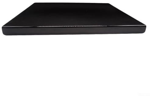 Planche à découper en acrylique noir avec rebord antidérapant