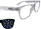 PRISMAZ Spektralbrille Für Fantastische Regenbogen Kaleidoskop Effekte - Festival Rave Feuerwerk Party Accessoire Beugungsbrille Regenbogenbrille (Transparent)