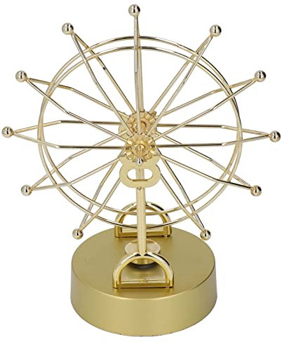 Riesenrad, Perpetuum Mobile, Kleine Figuren, Elektronisch, Modern, Riesenrad, Goldakzent, Dekor, Futuristische Gadgets für Tisch, Bücherregal, Regal, Wohnzimmer-Dekoration