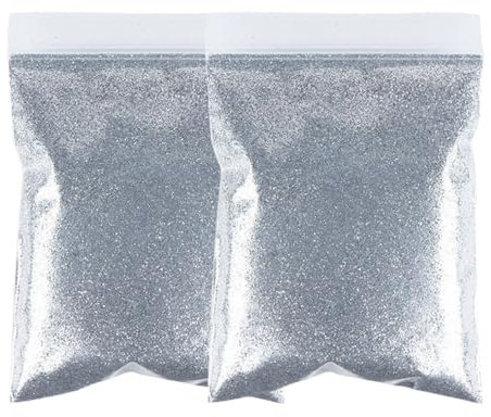 GZMAYUEN 100g Argent Couleur Poudre Paillette Ongles Nail Art Poudre à Paillettes Or Peinture Pailletée Fines Scintillant Powder Loisirs Créatif Décoration DIY