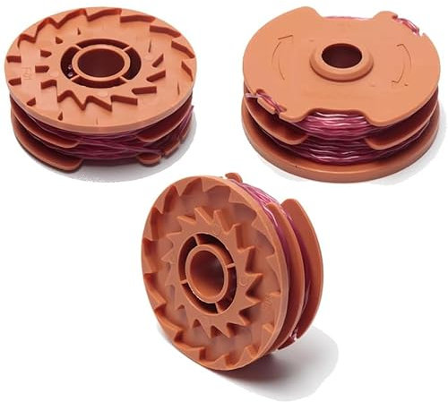 3pcs WX100 Strimmer Line Strimmer Spool Compatible with Worx WG119E Strimmer,Autofeed Spool and Line For McGregor MET6032 MET4530 MET3525