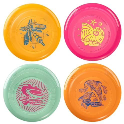Wham-O Frisbee Go Flugscheibe 70g, 22.86 cm Leichtes buntes Spielzeug-Set für Anfänger Kinder Jungen Mädchen ab 5 Jahren Outdoor Strand Park Garten Spiel
