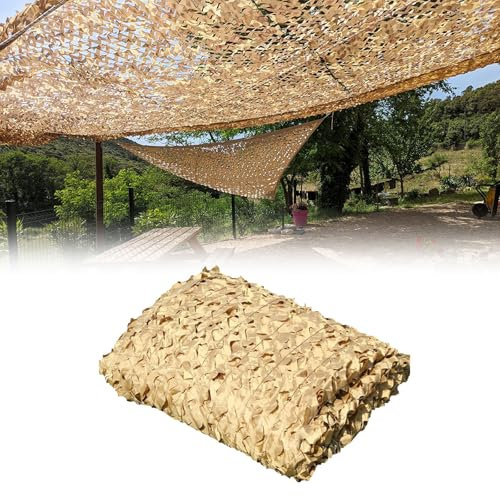 UUDQCD Filet Camouflage 3x6, Toile Ombrage Exterieur Camouflage Pergola, Voile D'ombrage, Bache Militaire pour Chasse Décoration Protection Solaire