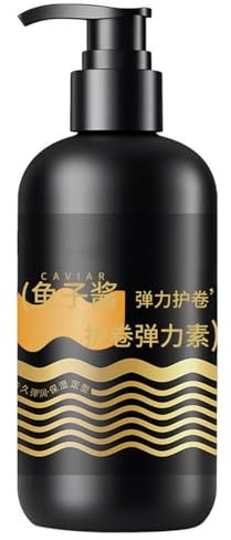 Caviar Moisturizing&Styling Elastin Cream for Curly Hair,Elastische Styling Cream,Feuchtigkeitsspendende&Stylende Elastin Creme,Sie Schließt Die Feuchtigkeit Ein&Sorgt Für Ein Glattes (300 ml, 1PC)