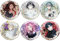 6 Alien Stages Abzeichen Spiel Figur Cool Badge Pins Alien Stages Cosplay Accessories Set, Metal, 58mm
