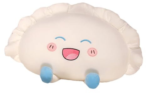 Knödel Kissen Plüsch - flauschige asiatische Küche Spielzeug, entzückendes Knödelkissen - übergroßes Plüschknödel mit weichem gefüllten Zeug zum bequemen Schlaf, Kissen mit süßem Essensmotiv für Kinde