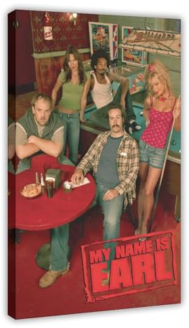 WebeRt Leinwandposter My Name Is Earl, Schlafzimmer, Dekoration, Landschaft, Büro, Raumdekoration, Geschenk, 60 x 90 cm