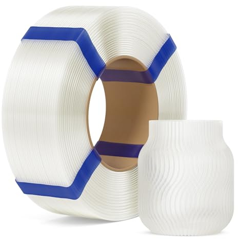 ELEGOO PLA Basic Refill Filament 1.75mm Translucent 1KG | 3D Druck Filament ohne Spule, Hohe Durchmessergenauigkeit, Passend für die Meisten Wiederverwendbaren Spulen