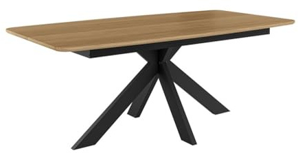 MW EURO-MEBLE Esstisch Orlo, Stilvoller Esszimmertisch, Design Tisch für Esszimmer - Nicht ausziehbar (Eiche Natural)