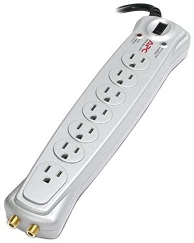 APC Audio/Vidéo Surge Protector Multiprise 7 – avec Protection Tension 1.83 m