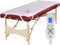 Spa Luxe Deluxe Massage Table Warmer Pad - Programmable Timer, Adjustable Temp, Double-Layer Helix Design - Red, Polyester, 73x32 Inches